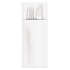 Bestecktasche weiß 32x40cm 50 Stk. von Wimex