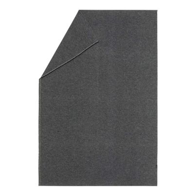 Light Cotton Throw Solid Color Charcoal 140x200cm by David Fussenegger