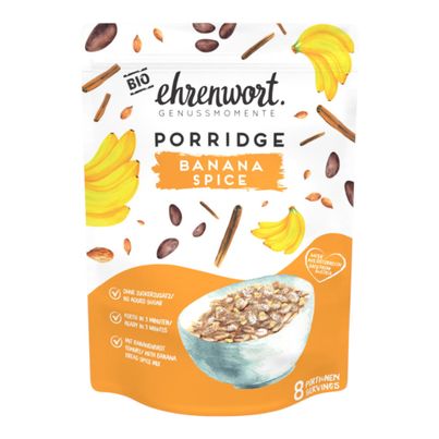 Bio Banana Spice Porridge 400g - 6er Vorteilspack von Ehrenwort Genussmomente