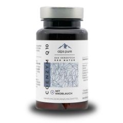 AlpsPure COENZYM Q10+ mit Knoblauch 60 Kapseln - Nahrungsergänzungsmittel zur Unterstützung des Körpers von AlpsPure