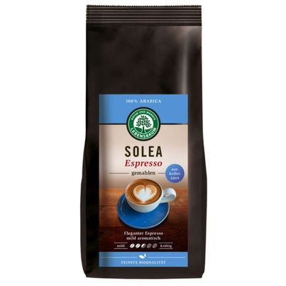 Bio Solea Espresso entkoffeiniert gemahlen 250g von LEBENSBAUM