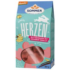 Bio Dinkel Butterherzen Vanille 150g - 6er Vorteilspack von Sommer