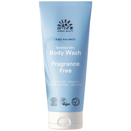 Fragrance Free Sensitive Skin Body Wash 200ml - duftfreie Pflegedusche für empfindliche Haut von Urtekram