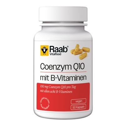 Bio Coenzym Q10 mit B-Vitaminen 50ct - 4er Vorteilspack von Raab Vitalfood