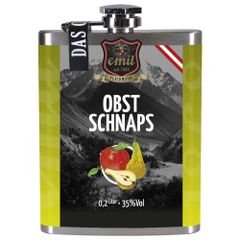 Obst Schnaps im Flachmann 200ml