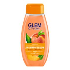 Shampoo 2in1 peach oil 350ml by glem vital