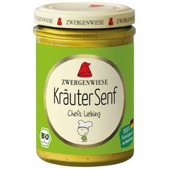 Bio Kräuter Senf 160ml - 6er Vorteilspack von Zwergenwiese