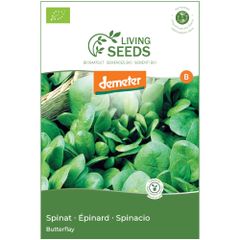 Bio Spinat Butterflay 13.6g Saatgut von Living Seeds
