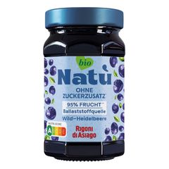 Bio Wild-Heidelbeere ohne Zucker 240g - 6er Vorteilspack von Natu