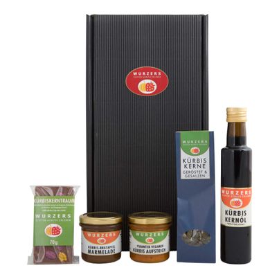 Wurzers Geschenkpackung Kürbiskulinarium - ideal zu jedem Anlass - Geschenkidee für Kürbis Fans