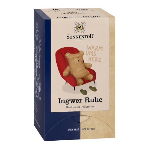 Organic Ginger Calm Tea 18 bags - value pack of 6 from Sonnentor