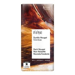 Bio Dunkle Nougat Gianduja 100g von Vivani