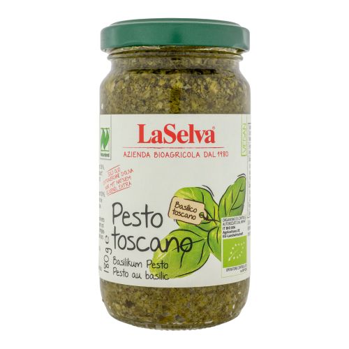 Organic Pesto Toscano (basil) 180g - value pack of 6 from La Selva