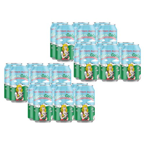 Alpencola - 24 x 330ml - Cola basierter Softdrink mit Alpenquellwasser - Wiesenkräutern und Vitaminen in der Dose