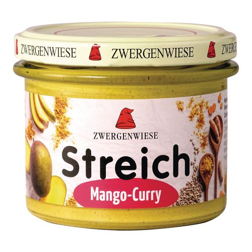 Organic mango curry spread 180g - value pack of 6 from Zwergenwiese