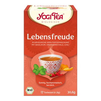 Bio Lebensfreude Tee á 18g - 6er Vorteilspack von Yogi Tea