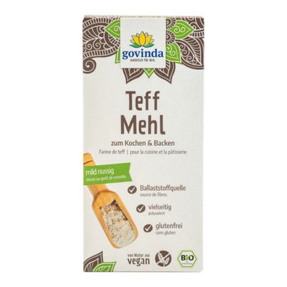 Bio Teffmehl 450g - 6er Vorteilspack von Govinda