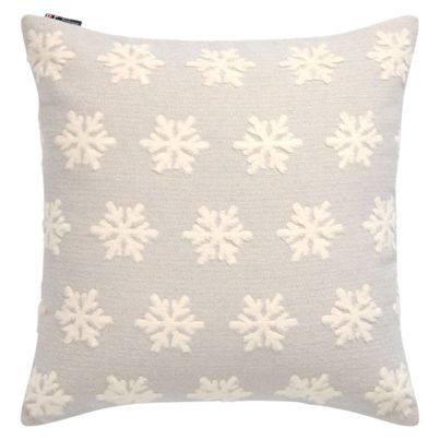 Cushion Cover snowflake Color Felt Grey 50x50cm by David Fussenegger