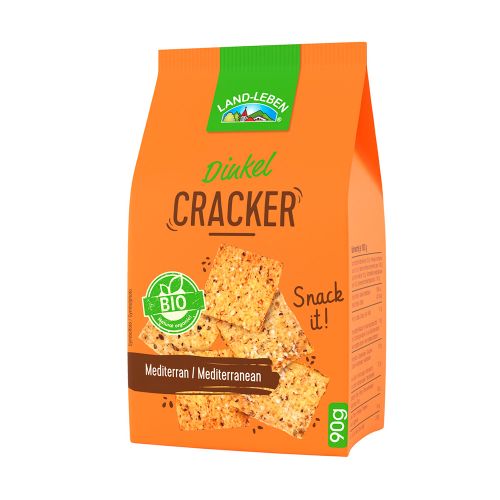 Bio LAND-LEBEN Dinkel Cracker Mediterran 90g