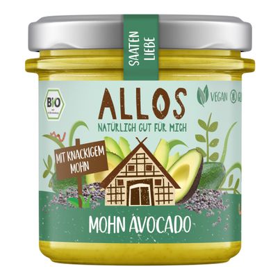 Bio Mohn-Avocado Aufstrich 135g - 6er Vorteilspack von Allos
