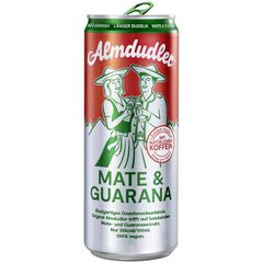 Kräuterlimonade Mate Guarana 330ml - 24er Vorteilspack von Almdudler