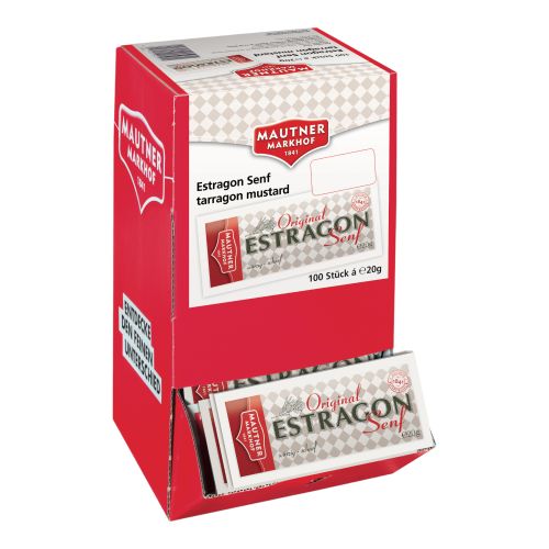 Estragon Senf Portionen 100x20g von Mautner Markhof