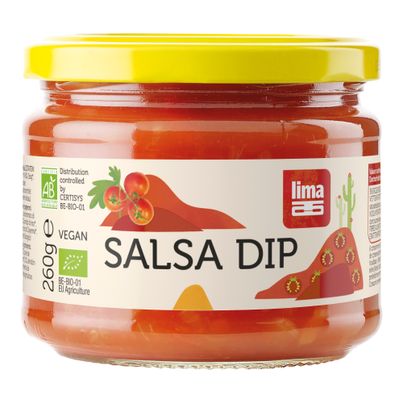 Organic Salsa Dip Mild 260g - value pack of 6 from Lima