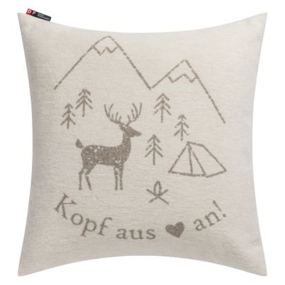 Cushion Cover Kopf aus Color Off-White 50x50cm by David Fussenegger