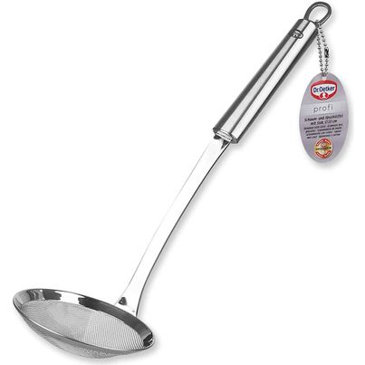 Dr. Oetker Schaum- und Abseihlöffel mit Sieb
