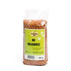 Bio Braunhirse ganz 500g - 8er Vorteilspack von Rosenfellner Mühle