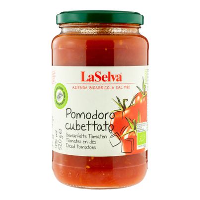 Bio Pomodoro cubettato 520g - 6er Vorteilspack von La Selva