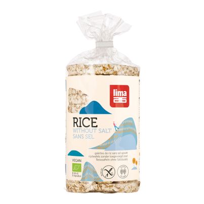 Bio Reiswaffeln ungesalzen VK-Ses. 100g - 12er Vorteilspack von Lima