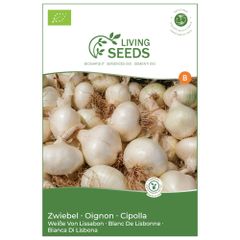 Bio Zwiebel White Lisbon 4.85g Saatgut von Living Seeds