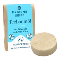 Bio Hygieneseife Teebaumöl 48g von Wunderberg