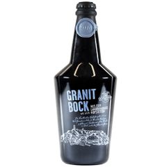 Granitbock Bier 750ml - karamellisiert - kräftige Malzaromen - sechsmonatige Lagerung - dunkles Bockbier von Brauerei Hofstetten