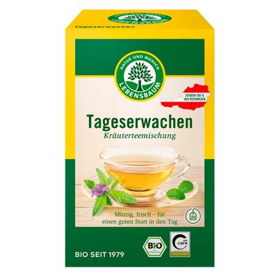 Bio Kräuterteemischung Tageserwachen 20 Beutel von Lebensbaum