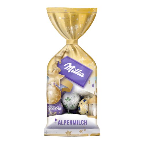 Milka Weihnachtskugeln aus Schokolade Design Edition 100g von Milka