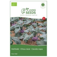 Bio Kohlrabi Azur-Star 4.1g Saatgut von Living Seeds