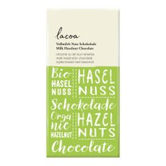 Bio Vollmilch Nuss Schokolade 80g - 12er Vorteilspack von Lacoa