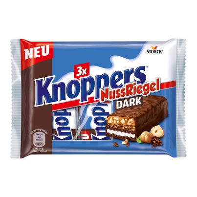 Knoppers nut bar Dark 3x40g