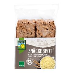 Bio Snäckebrot Schwarzkümmel&Käse 200g - 8er Vorteilspack von Bohlsener Mühle