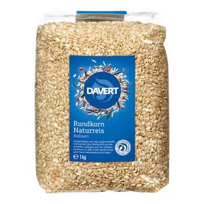 Bio Rundkorn Naturreis 1000g - 8er Vorteilspack von Davert