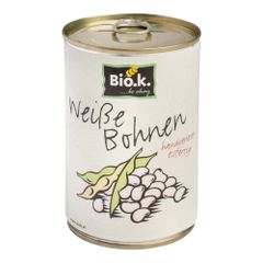 Bio Weiße Bohnen 400g - 12er Vorteilspack von Bio.k.