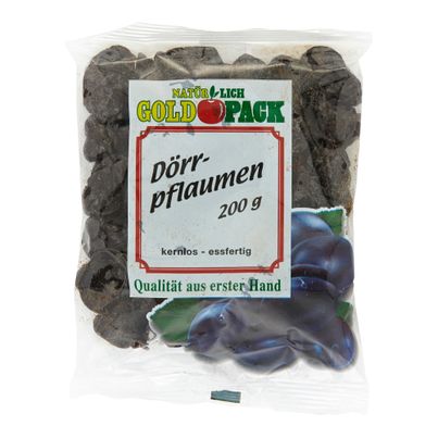Dörrpflaumen kernlos 200g von Goldpack
