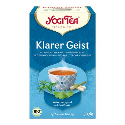 Bio Klarer Geist Tee á 18g - 6er Vorteilspack von Yogi Tea