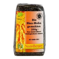 Bio Blau Mohn gemahlen 250g - 10er Vorteilspack von Nestelberger