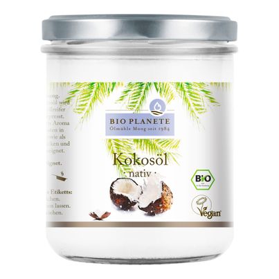 Bio Kokosöl nativ 400ml - 6er Vorteilspack von Bio Planete