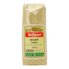 Bio Sesam weiss geschält 500g von Vollkraft
