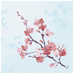 Bio ServiettenCherryBreez40x40 60 Stk. von Duni