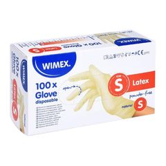 Handschuhe Latex S natur 100Stück von Wimex